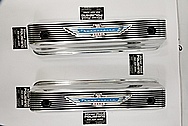 Ford Thunderbird Aluminum Valve Covers AFTER Chrome-Like Metal Polishing and Buffing Services - Aluminum Polishing Services - Valve Cover Polishing