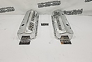 572 Chevrolet Aluminum Valve Covers AFTER Chrome-Like Metal Polishing - Aluminum Polishing Services