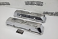 Ford 428 Cobra Jet Aluminum Valve Covers AFTER Chrome-Like Polishing and Buffing - Aluminum Polishing - Valve Cover Polishing