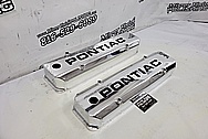 Pontiac Aluminum Valve Covers AFTER Chrome-Like Polishing and Buffing - Aluminum Polishing - Valve Cover Polishing Plus Custom Accent Painting Service