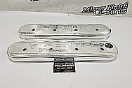 Pontiac Aluminum Valve Covers AFTER Chrome-Like Metal Polishing and Buffing Services - Aluminum Polishing - Valve Cover Polishing Plus Custom CNC Engraving Services 