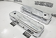 Aluminum V8 Valve Covers AFTER Chrome-Like Metal Polishing - Aluminum Polishing - Valve Cover Polishing