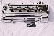 4 Cylinder Aluminum Valve Covers AFTER Chrome-Like Metal Polishing and Buffing Services