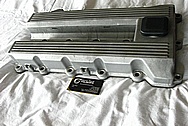 Aluminum 4 Cylinder Valve Covers BEFORE Chrome-Like Metal Polishing and Buffing Services / Restoration Services