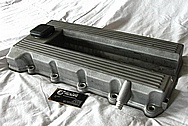 Aluminum 4 Cylinder Valve Covers BEFORE Chrome-Like Metal Polishing and Buffing Services / Restoration Services