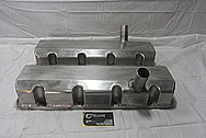 GM Aluminum Valve Covers BEFORE Chrome-Like Metal Polishing and Buffing Services / Restoration Services