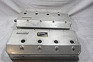 Moroso Hemi 815 Cubic Inch Engine V8 Valve Covers BEFORE Chrome-Like Metal Polishing and Buffing Services / Restoration Services / Painting Services