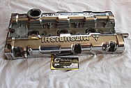 Mitsubishi 3000GT Aluminum Valve Cover BEFORE Chrome-Like Metal Polishing and Buffing Services Plus Custom Painting Services