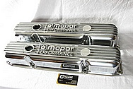 Mopar Performance Aluminum Valve Covers BEFORE Chrome-Like Metal Polishing and Buffing Services / Restoration Services
