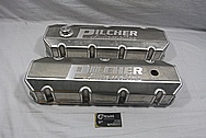 Pilcher Racing Aluminum Valve Covers BEFORE Chrome-Like Metal Polishing and Buffing Services / Restoration Services