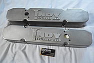 Indy Performance Aluminum V8 Engine Valve Covers BEFORE Chrome-Like Metal Polishing and Buffing Services / Restoration Services