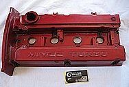 2006 Mitsubishi EVO 9 Turbo Aluminum Valve Cover BEFORE Chrome-Like Metal Polishing and Buffing Services