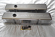 406 Stroker Aluminum Valve Covers BEFORE Chrome-Like Metal Polishing and Buffing Services / Restoration Services 