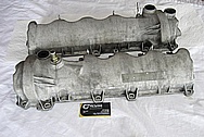 2005, 2006, 2007, 2008, 2009, 2010 Ford Mustang 4.6L V8 Magnesium Valve Covers BEFORE Chrome-Like Metal Polishing and Buffing Services Plus Clearcoating Services