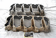 Truck Aluminum Valve Cover BEFORE Chrome-Like Metal Polishing and Buffing Services / Restoration Services