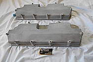 Aluminum Valve Covers BEFORE Chrome-Like Metal Polishing and Buffing Services / Restoration Services