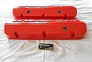 572 Chevorlet Aluminum Valve Covers BEFORE Chrome-Like Metal Polishing and Buffing Services / Restoration Services