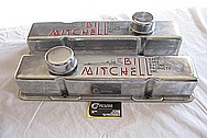 Bill Mitchell 427 Cubic Inch 525HP Engine Aluminum Valve Covers BEFORE Chrome-Like Metal Polishing and Buffing Services Plus Clearcoating and Custom Painting Services