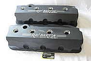 Ray Barton 572 Cubin Inch Engine V8 1990 Dodge Daytona Aluminum Valve Covers BEFORE Chrome-Like Metal Polishing and Buffing Services