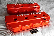 572 Hemi Aluminum Valve Covers BEFORE Chrome-Like Metal Polishing and Buffing Services / Restoration Services 