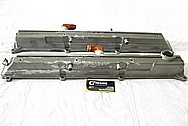 1993-1998 Toyota Supra Turbo 2JZ-GTE Aluminum Valve Covers BEFORE Chrome-Like Metal Polishing and Buffing Services