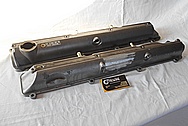 Toyota Supra 2JZ-GTE Aluminum Valve Covers BEFORE Chrome-Like Metal Polishing and Buffing Services / Restoration Services 