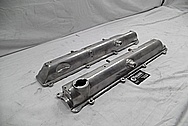 Toyota Supra 2JZ-GTE Aluminum Valve Covers BEFORE Chrome-Like Metal Polishing - Aluminum Polishing