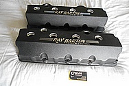 Ray Barton Aluminum Valve Covers BEFORE Chrome-Like Metal Polishing - Aluminum Polishing - Custom Painting