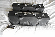 Ray Barton Aluminum Valve Covers BEFORE Chrome-Like Metal Polishing - Aluminum Polishing - Custom Painting