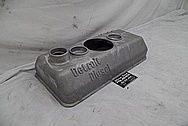 Detroit Diesel Aluminum Valve Cover BEFORE Chrome-Like Metal Polishing and Buffing Services - Aluminum Polishing