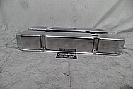 Aluminum Valve Covers BEFORE Chrome-Like Metal Polishing and Buffing Services - Aluminum Polishing Services 