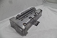 K-Tuned Aluminum Valve Cover BEFORE Chrome-Like Metal Polishing and Buffing Services - Aluminum Polishing PLUS Custom Painting