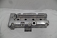 K-Tuned Aluminum Valve Cover BEFORE Chrome-Like Metal Polishing and Buffing Services - Aluminum Polishing PLUS Custom Painting