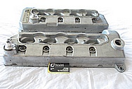 Ford Mustang Cobra 4.6L DOHC Engine Aluminum Valve Covers BEFORE Chrome-Like Metal Polishing and Buffing Services