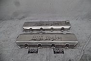 BBK Racing Aluminum Valve Covers BEFORE Chrome-Like Metal Polishing and Buffing Services - Aluminum Polishing - Valve Cover Polishing