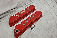 2003 - 2006 Dodge Viper Valve Covers BEFORE Chrome-Like Metal Polishing and Buffing Services / Restoration Services - Aluminum Polishing 
