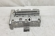 K-Tuned Aluminum Valve Cover BEFORE Chrome-Like Metal Polishing and Buffing Services / Restoration Services - Aluminum Polishing 