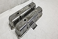 Mopar Performance Aluminum Valve Covers BEFORE Chrome-Like Metal Polishing - Aluminum Polishing and Custom Painting Service 