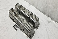 Mopar Performance Aluminum Valve Covers BEFORE Chrome-Like Metal Polishing - Aluminum Polishing and Custom Painting Service 