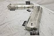 Ford 429 Ninja Performance Aluminum Valve Covers BEFORE Chrome-Like Metal Polishing - Aluminum Polishing and Custom Painting Service