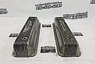 Ford Thunderbird Aluminum Valve Covers BEFORE Chrome-Like Metal Polishing and Buffing Services - Aluminum Polishing Services - Valve Cover Polishing