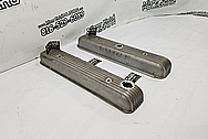 Buick Vintage Aluminum V8 Engine Valve Covers BEFORE Chrome-Like Metal Polishing - Aluminum Polishing Services