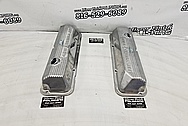 Ford 428 Cobra Jet Aluminum Valve Covers BEFORE Chrome-Like Polishing and Buffing - Aluminum Polishing - Valve Cover Polishing