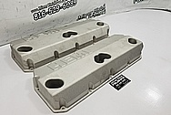 Hemi Aluminum Valve Covers BEFORE Chrome-Like Metal Polishing and Buffing Services / Restoration Services - Aluminum Polishing - Valve Cover Polishing