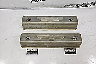 1956 Ford Thunderbird Valve Covers BEFORE Chrome-Like Metal Polishing and Buffing Services / Restoration Services - Aluminum Polishing - Valve Cover Polishing - Plus Custom Painting Services 