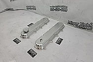 Aluminum GM LT4 Valve Covers BEFORE Chrome-Like Metal Polishing and Buffing Services / Restoration Services - Aluminum Polishing - Valve Cover Polishing