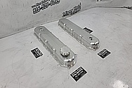 Aluminum GM LT4 Valve Covers BEFORE Chrome-Like Metal Polishing and Buffing Services / Restoration Services - Aluminum Polishing - Valve Cover Polishing