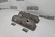Aluminum V8 Valve Covers BEFORE Chrome-Like Metal Polishing and Buffing Services / Restoration Services - Aluminum Polishing - Valve Cover Polishing
