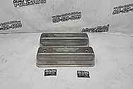 Ford Thunderbird Aluminum Valve Covers BEFORE Chrome-Like Metal Polishing and Buffing Services - Aluminum Polishing - Valve Cover Polishing 