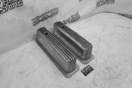 Aluminum Valve Cover Project BEFORE Chrome-Like Metal Polishing - Aluminum Polishing - Valve Cover Polishing Services